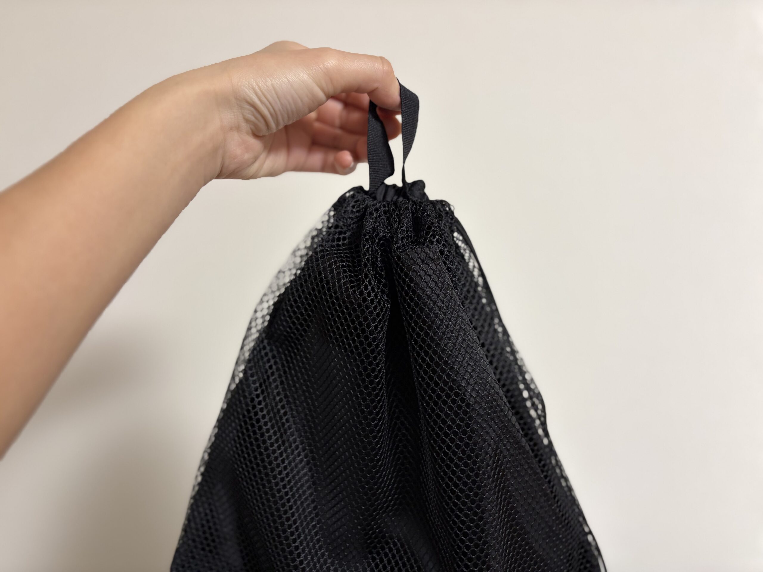 無印良品 メッシュ巾着ダブルタイプM 持ち手