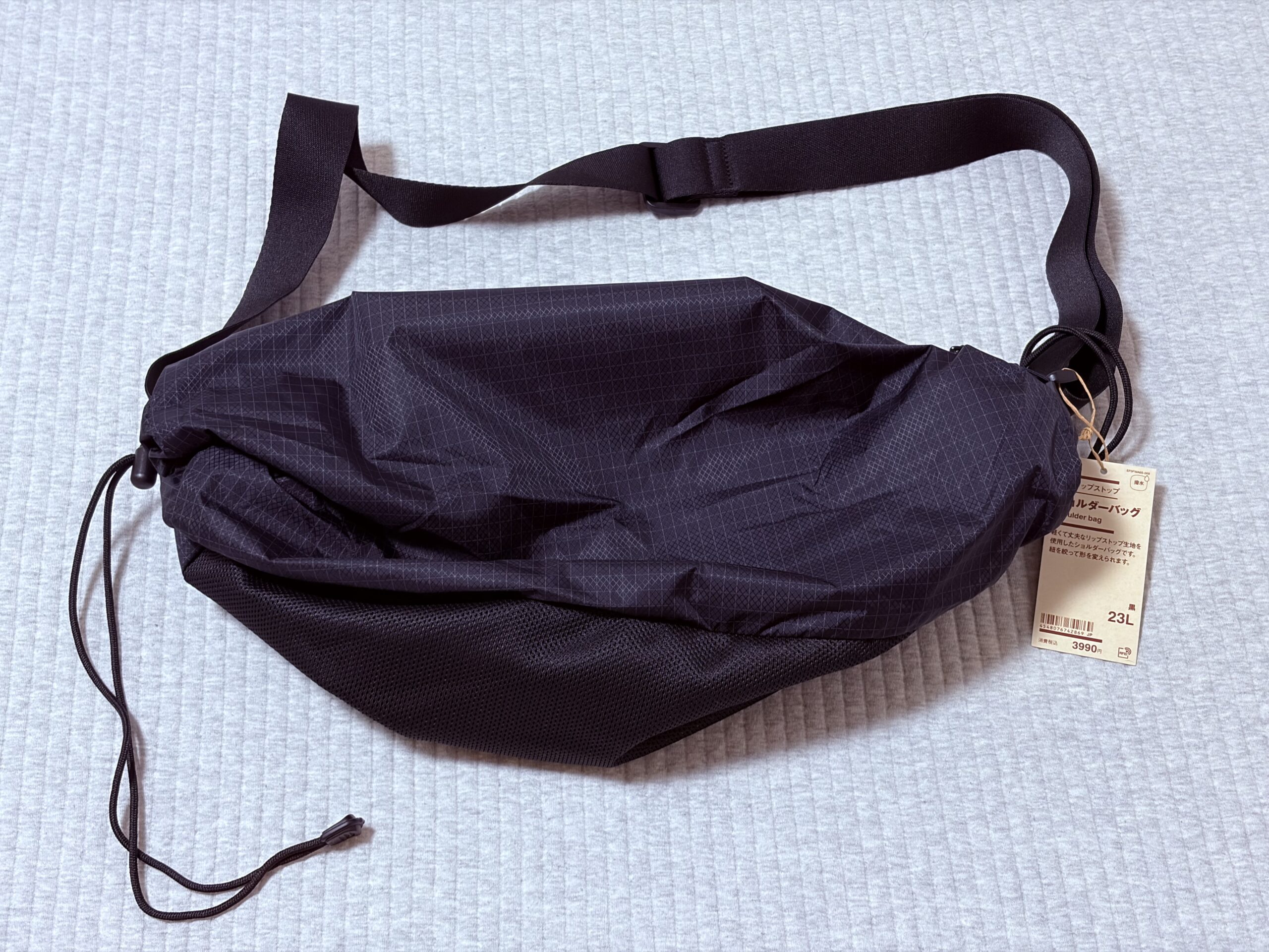 撥水リップストップショルダーバッグ